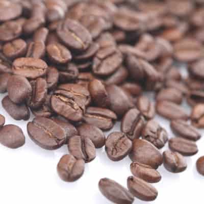 coffee beans on a white background